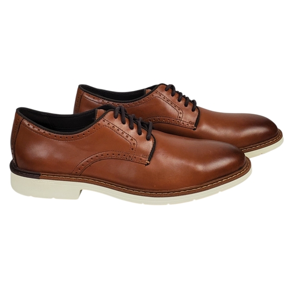 New Cole Haan go to plain toe oxfords British tan leather preppy academia casual - Picture 7 of 16
